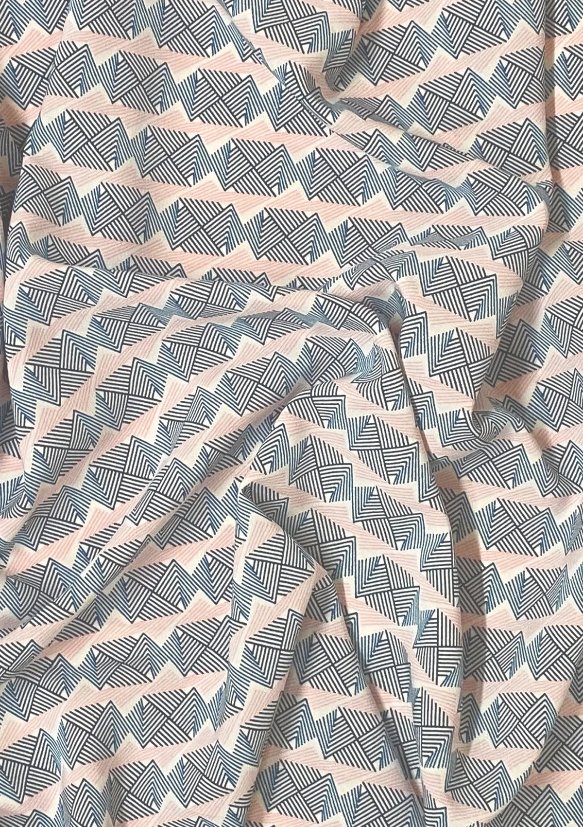 Abstract Crepe Print Fabric Designer Silky Soft Touch Material 60" Width D#78