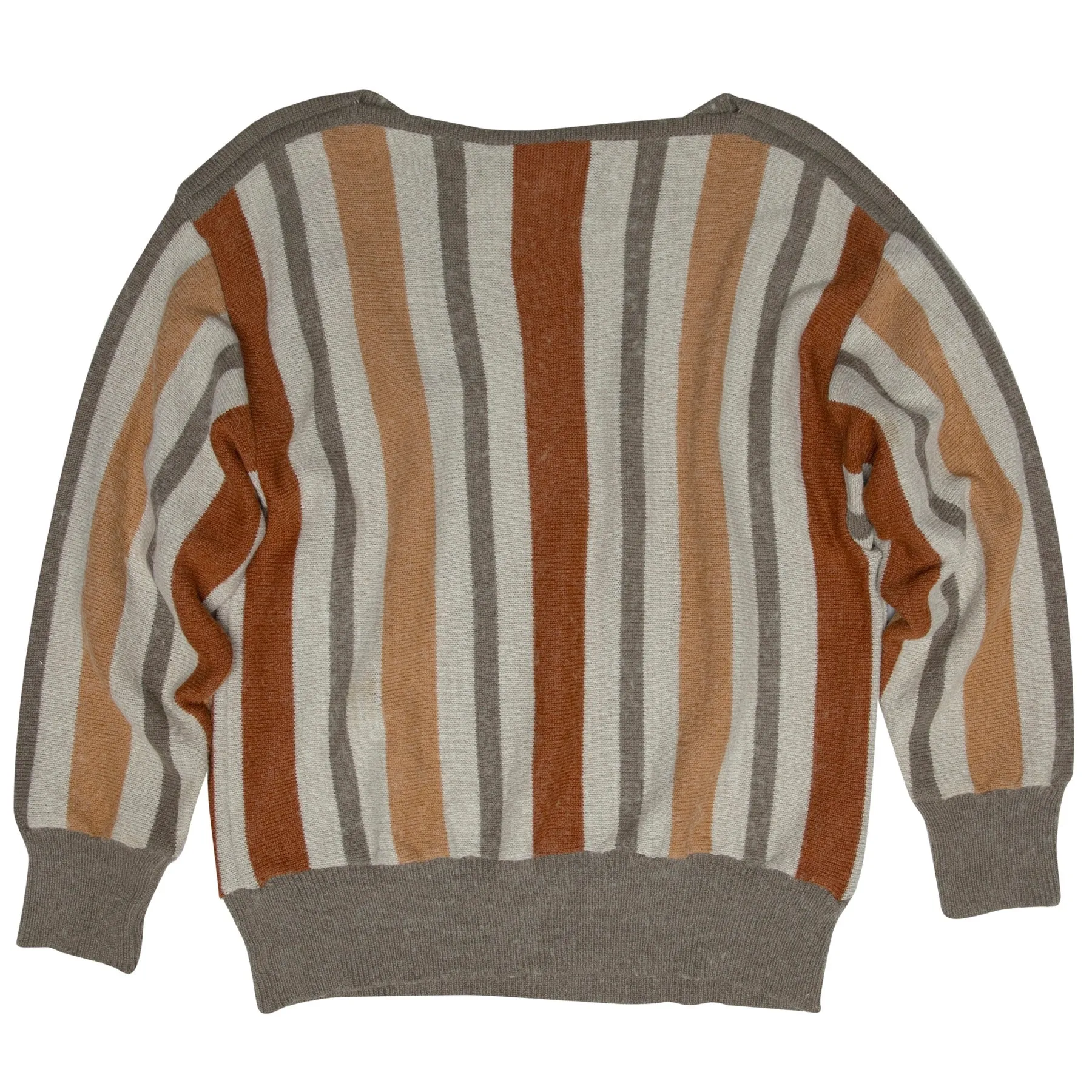 Bauhaus Intarsia Alpaca Yarn Saddle Shoulder Pullover