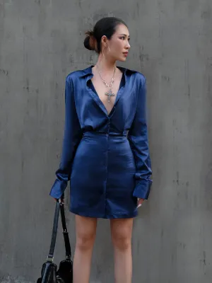 Boss Mode Satin Mini Dress