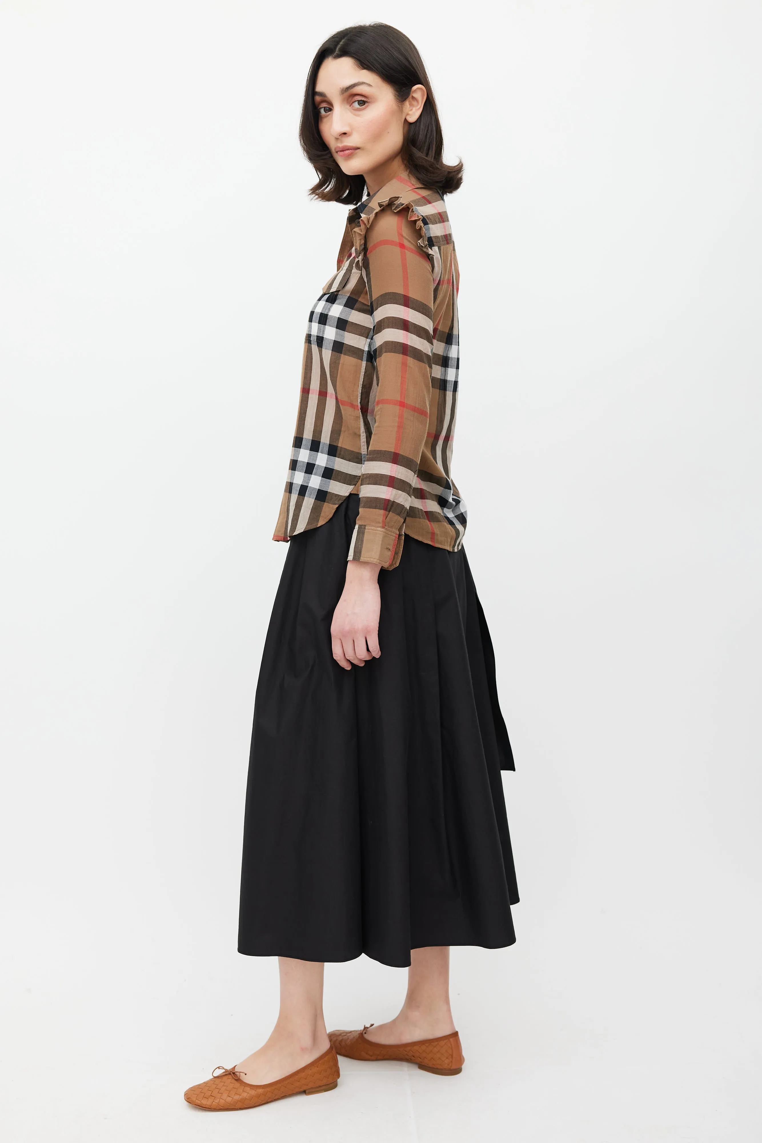 Brown & Multicolour Nova Check Shirt