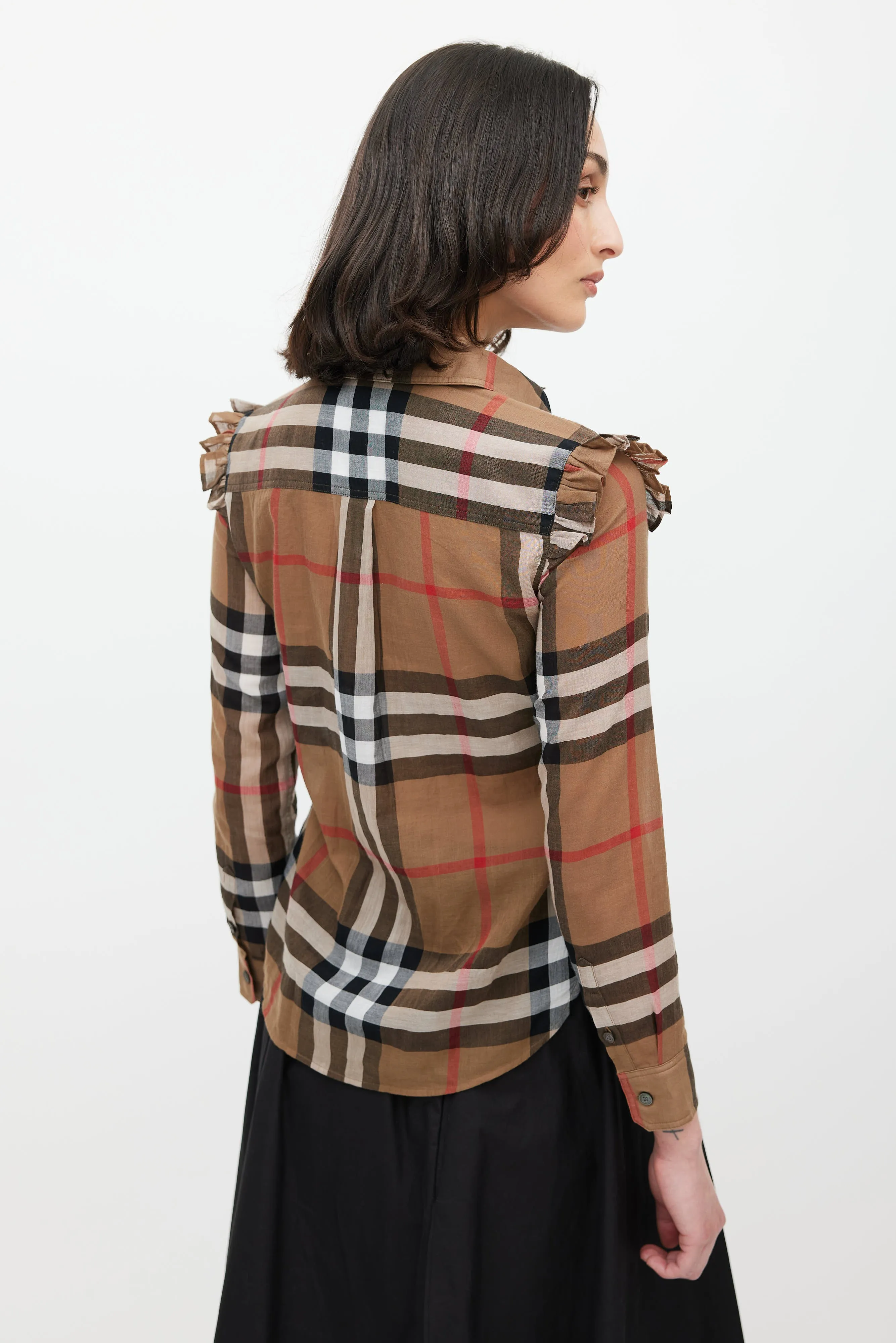 Brown & Multicolour Nova Check Shirt