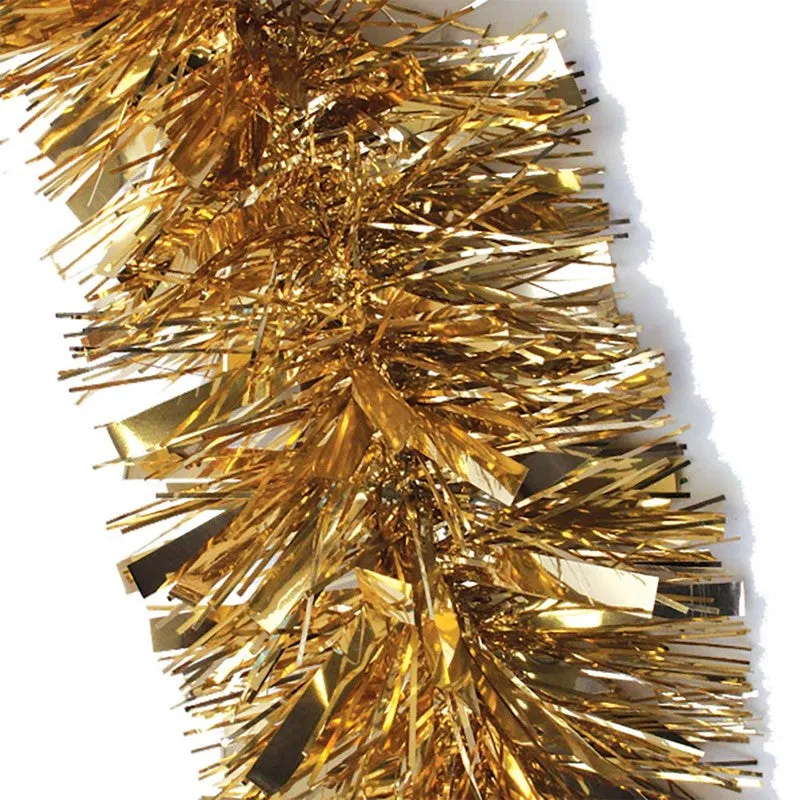Christmas Chunky Tinsel Gold 2m