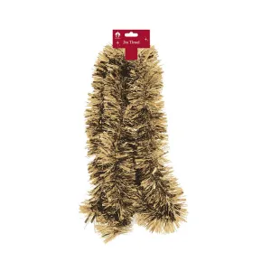 Christmas Chunky Tinsel Gold 2m