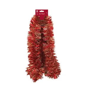 Christmas Chunky Tinsel Red & Gold 2m