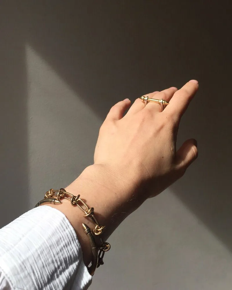 Chunky Segmented Bangle