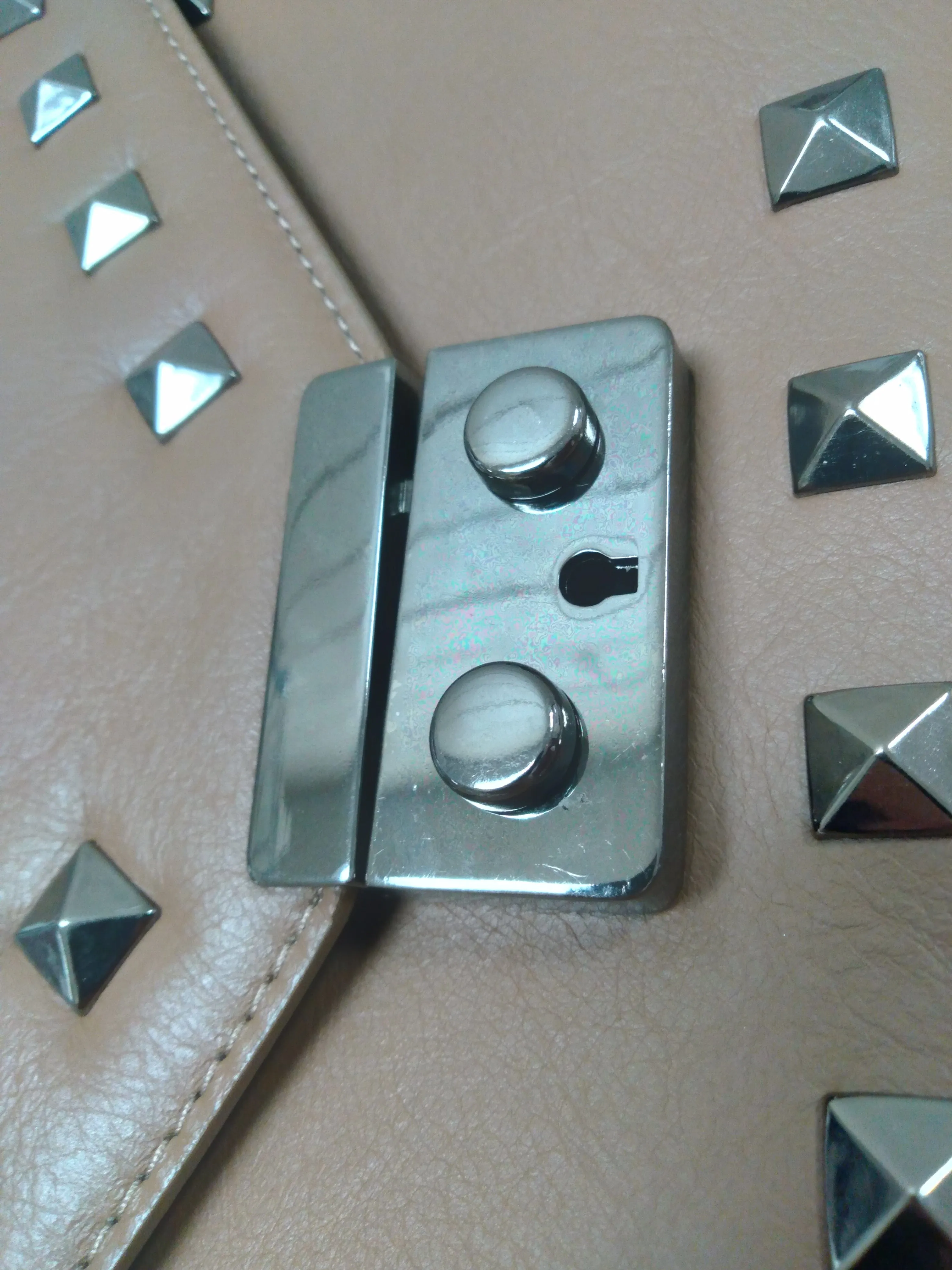 HS Collection HS1290 TPGU GARA Taupe/Gunmetal Shoulder Bag