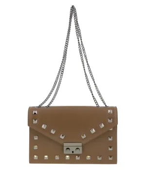 HS Collection HS1290 TPGU GARA Taupe/Gunmetal Shoulder Bag