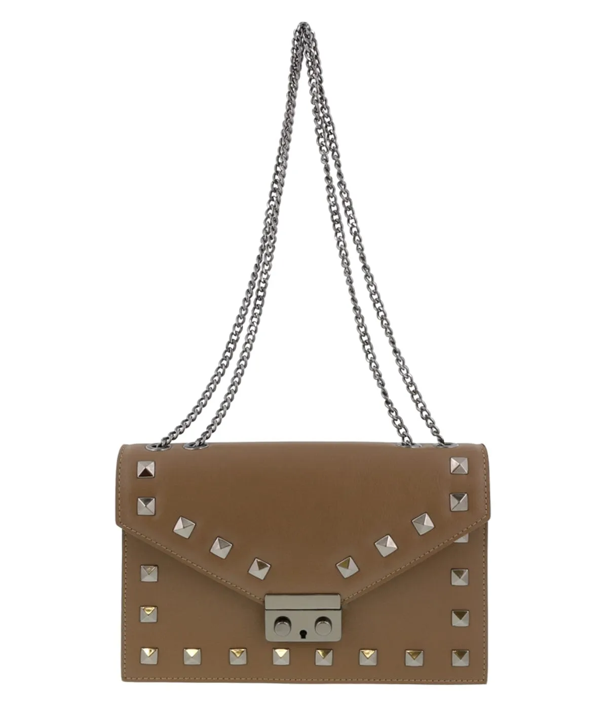HS Collection HS1290 TPGU GARA Taupe/Gunmetal Shoulder Bag