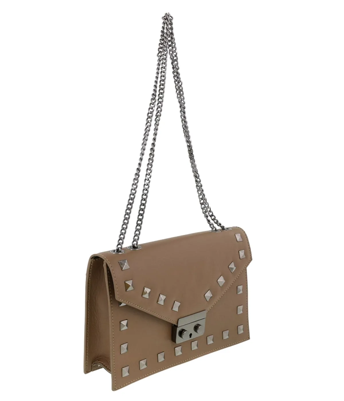 HS Collection HS1290 TPGU GARA Taupe/Gunmetal Shoulder Bag