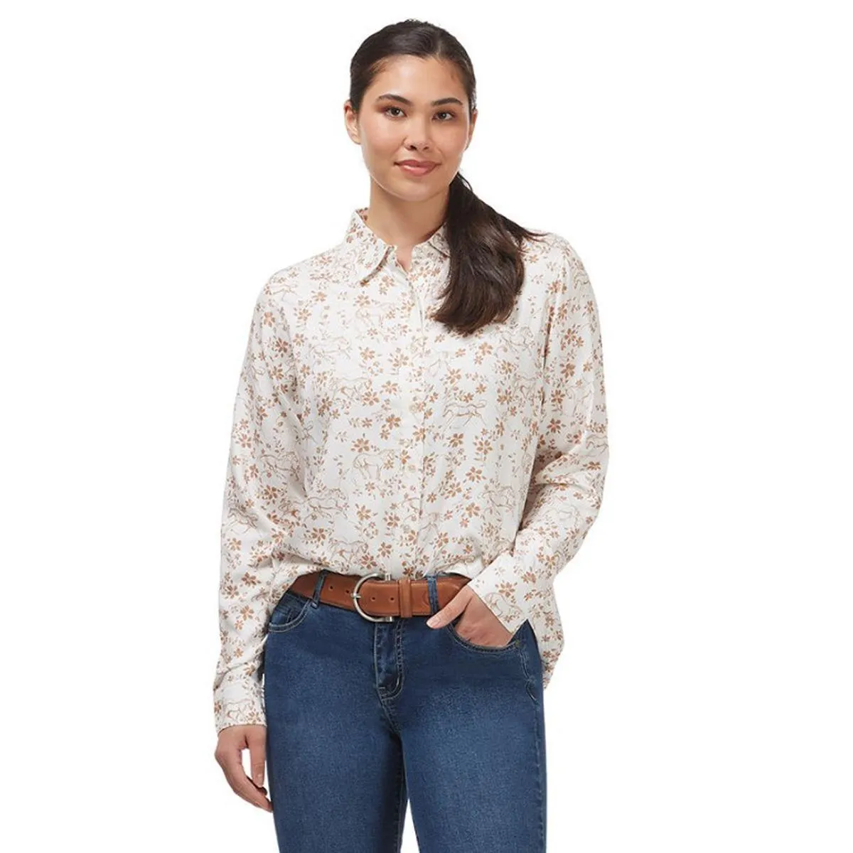 Kerrits Women's Horse Floral Button Up Shirt - Sale