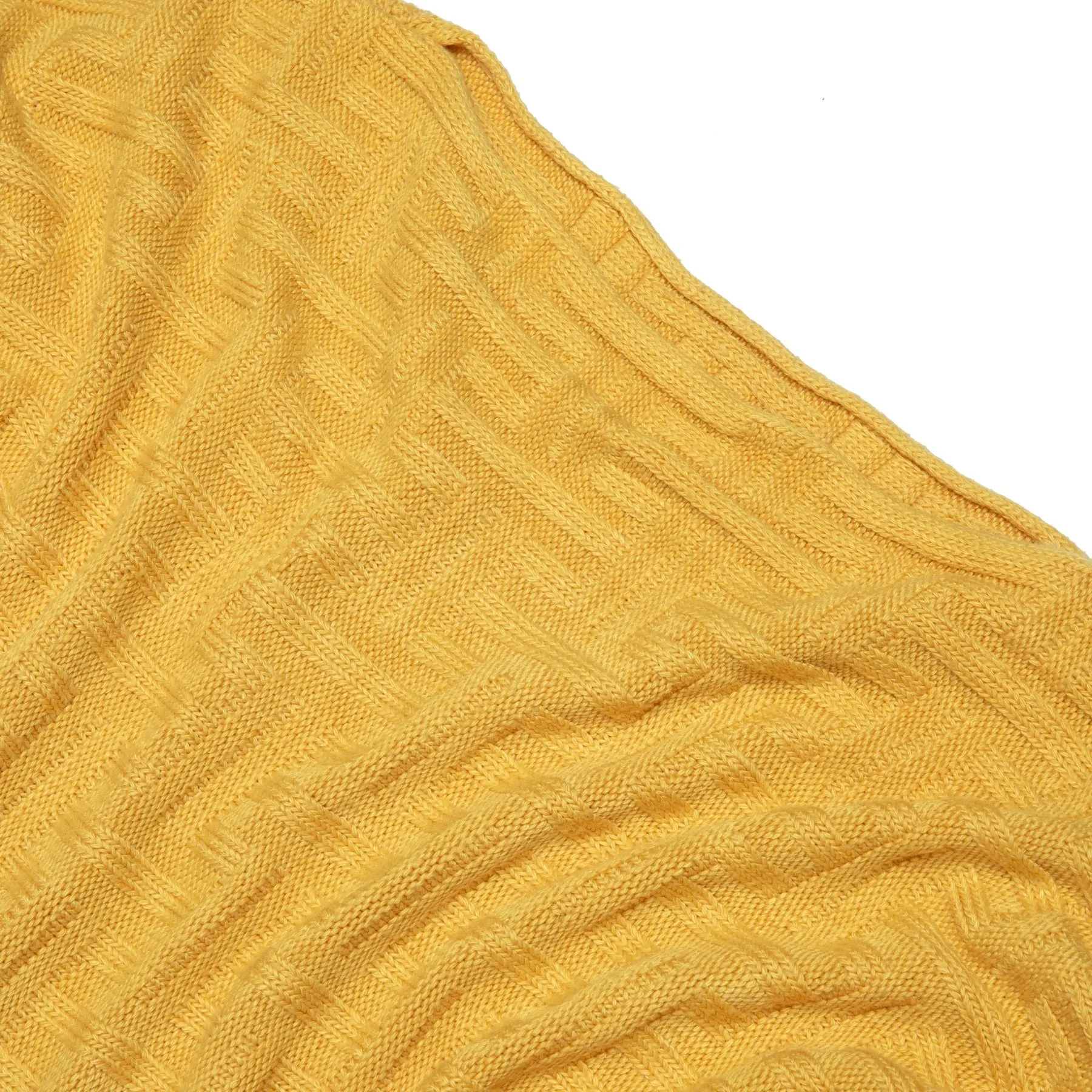 Mid-Century Modern Fine Guage Maze Stitch Batwing Pullover