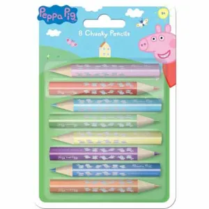 Peppa Pig Chunky Coloured Pencils 8 pack