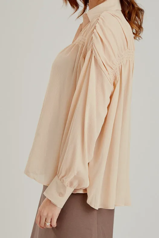 Ruched Shoulder Shirt